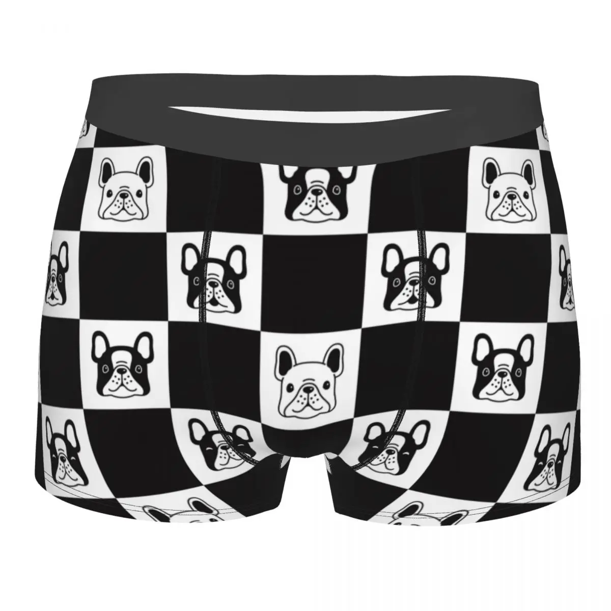 

Мужские трусы-боксеры в виде французского бульдога
