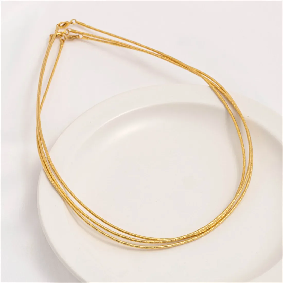 Цепочка на ключицу Shajin ожерелье с отскоком памяти ювелирная цепочка ручной