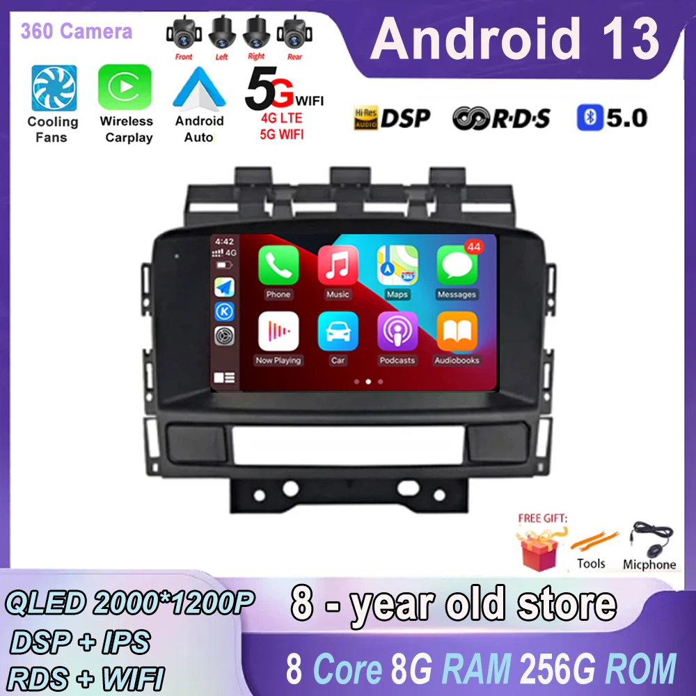 

Автомобильный мультимедийный плеер на Android 13 Carplay для Buick Excelle GT XT Opel Astra J 2011 ~ 2014