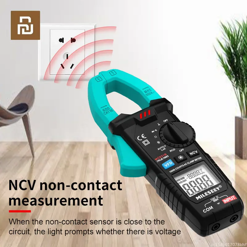 

Мультиметр Mileseey с зажимами, AC/DC 2022 A, 10000 отсчетов