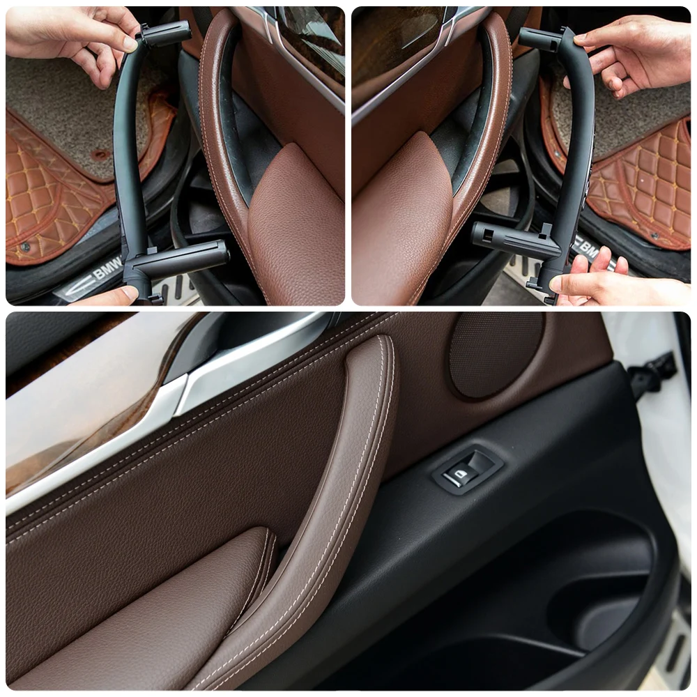 

LHD RHD Black Beige Original Car Inner Door Handle Replacement For BMW X5 X6 F15 F16 2014-2018 Interior Pull Handle