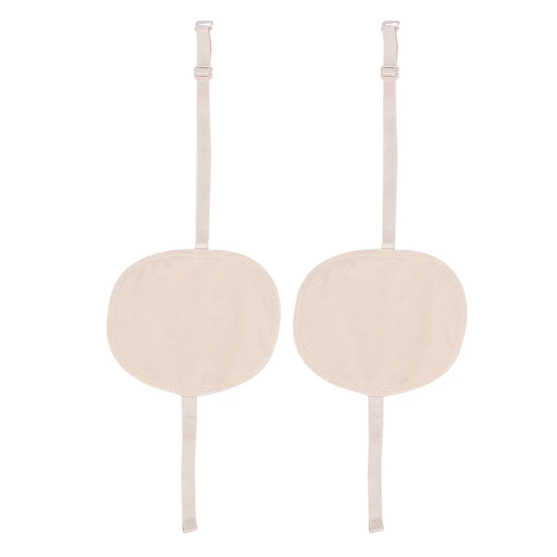 

2 Pair Underarm Sweat Shield Pad Washable Sweat Strap Reusable Underarm Sweat Pad Summer Sweat Apparel Pad For Women