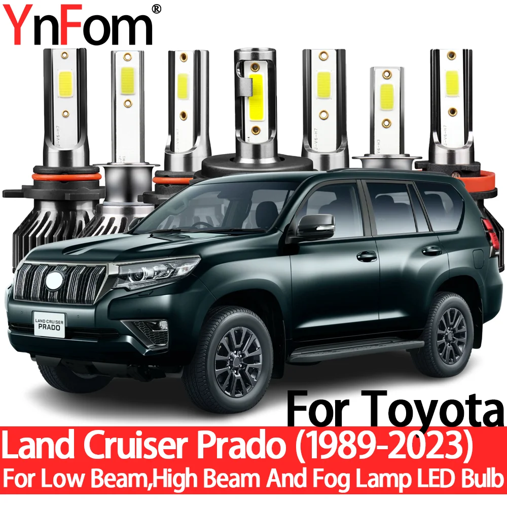 YnFom для Toyota Land Cruiser Prado 1989-2023 специальный LED набор ламп передних фар ближнего света
