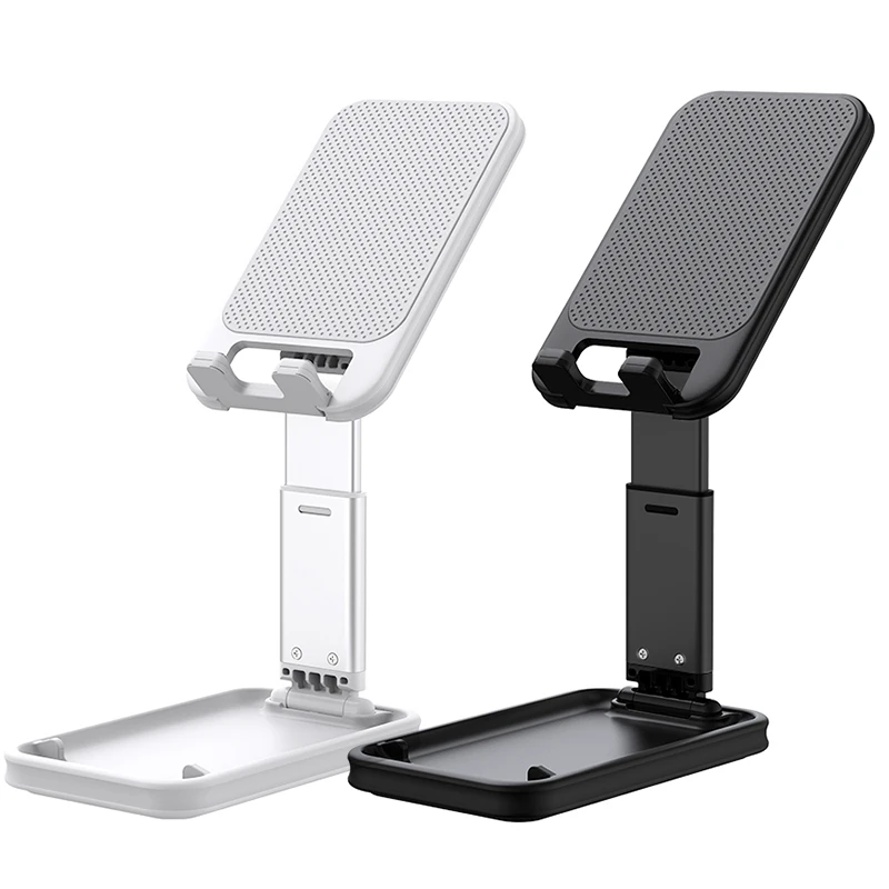 

Складной подъемный кронштейн для телефона, гладкий силиконовый материал, высококачественный алюминиевый сплав, достаточная Нескользящая поддержка, настольная подставка для прямого эфира