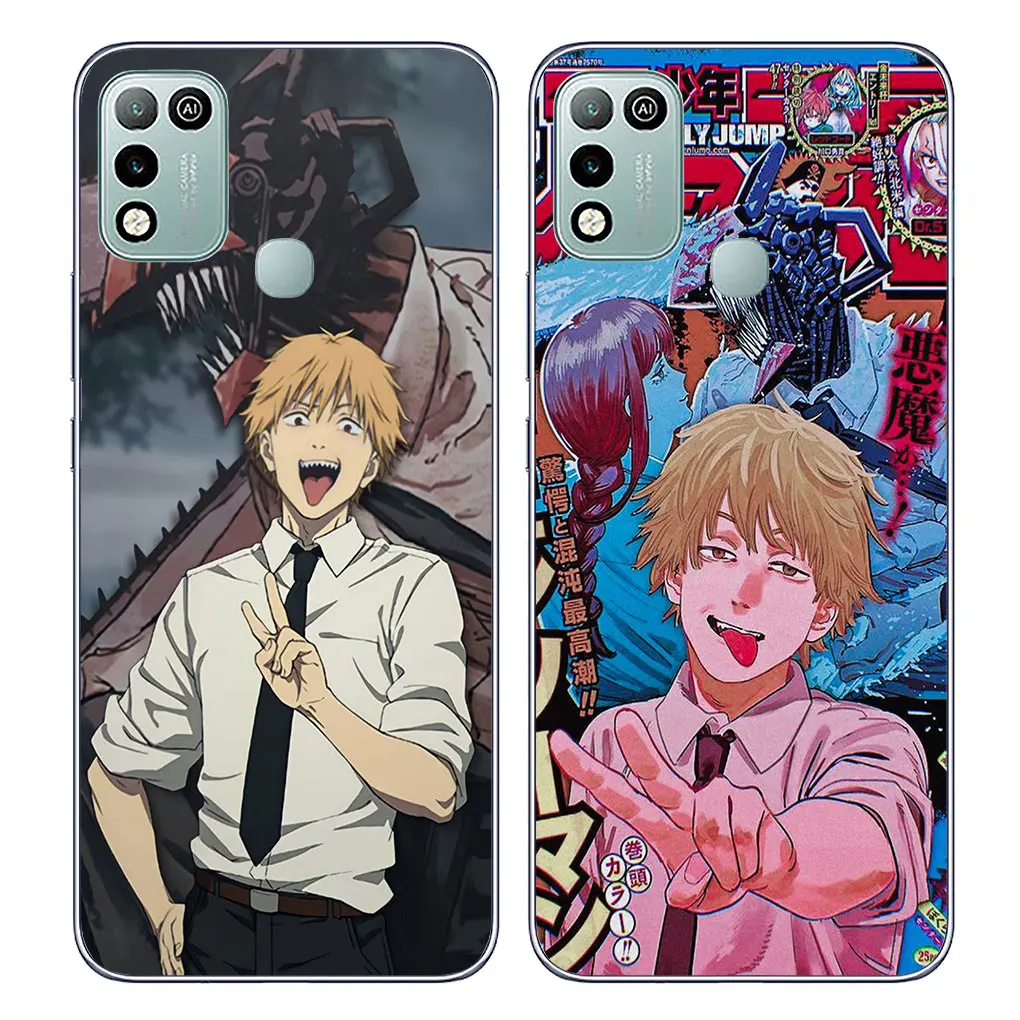 Чехол для телефона Chainsaw Man Gir Denji Makima Motorola Moto Edge 40 50 Pro 30 neo 20 Ultra One Fusion E22 E40 E30 мягкий
