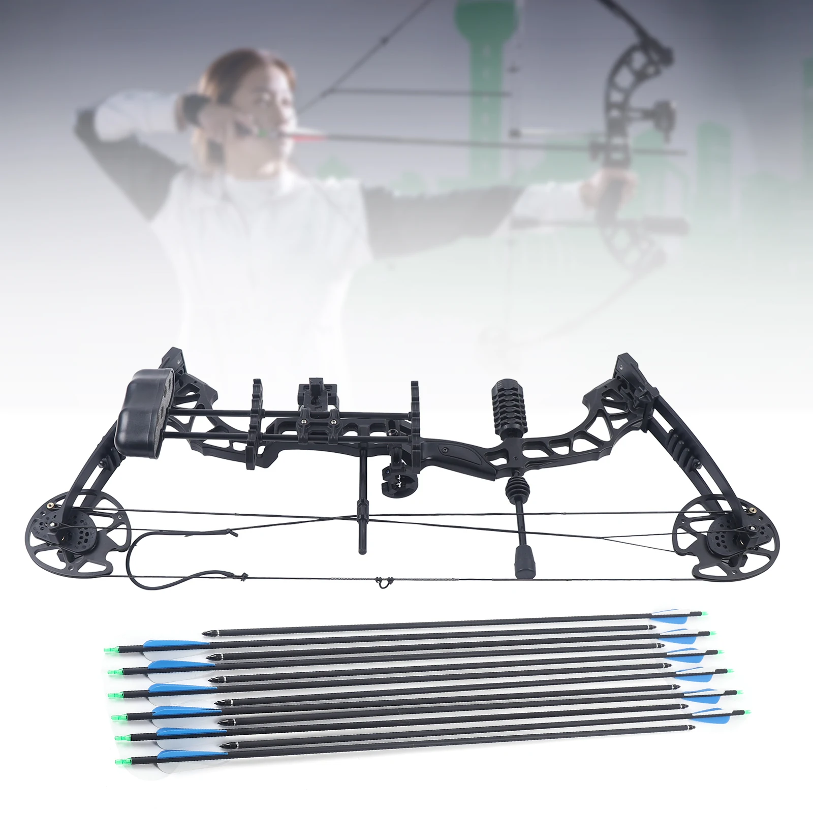 Compound Bow Kits 35-70lbs Adjustable Draw Weight Right Hand