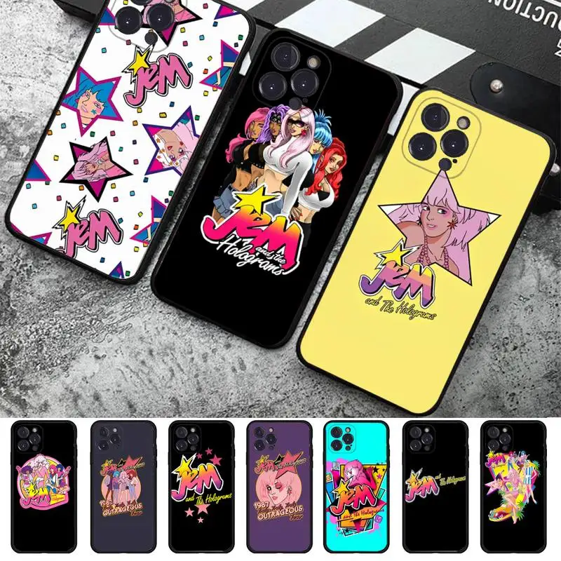 

Jem And The Holograms Phone Case For iPhone 14 11 12 13 Mini Pro XS Max Cover 6 7 8 Plus X XR SE 2020 Funda Shell