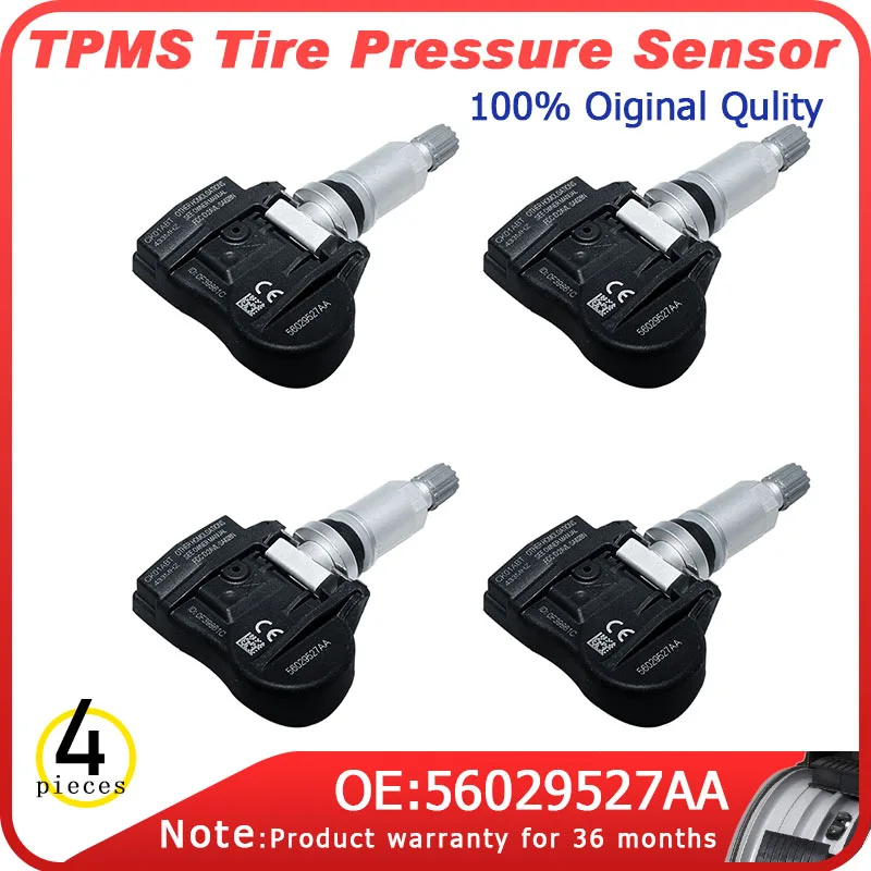 

4Pcs Tire Pressure Monitoring System Sensor TPMS For Chrysler Dodge Jeep For VW 56029527AA 68078768AA 68001698AA 68001698AB