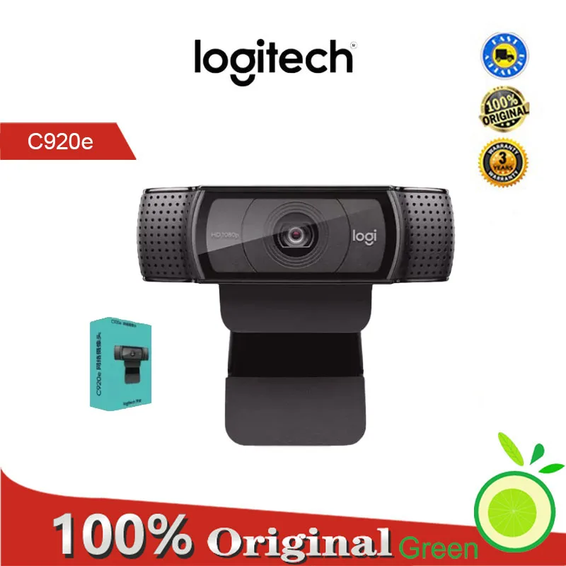 Веб-камера Logitech C920e HD, видеочат, веб-запись, умная USB-камера 1080p
