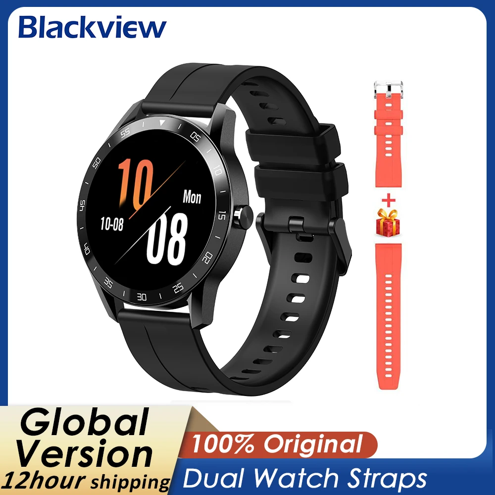 

Blackview X1 Smart Watch 5ATM Waterproof Heart Rate Sports Clock Sleep Monitor Ultra-Long Battrey for xiaomi huawei IOS Phone