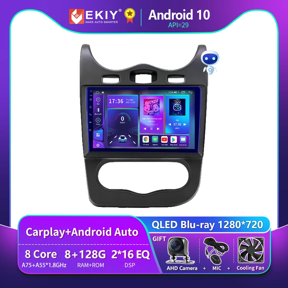 

EKIY T900 для Renault Logan 1 Sandero 2009-2015 Автомобильный радиоприемник Android Мультимедиа Blu-ray QLED-навигация GPS Carplay Стереоприемник Авторадио Магнитофон 4G WIFI ...