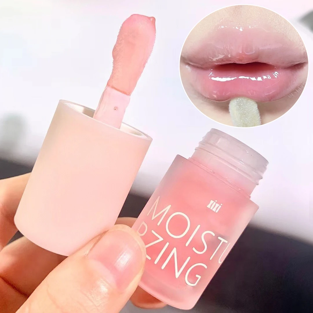 

Fruit Lip Gloss Transparent Lip Oil Moisturizing Reducing Lip Lines Nourishes Lips Waterproof Long-lasting Liquid Lip Cosmetics
