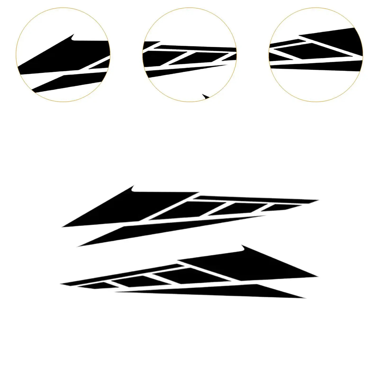 1 пара универсальных наклеек для украшения кузова мотоцикла Водонепроницаемые