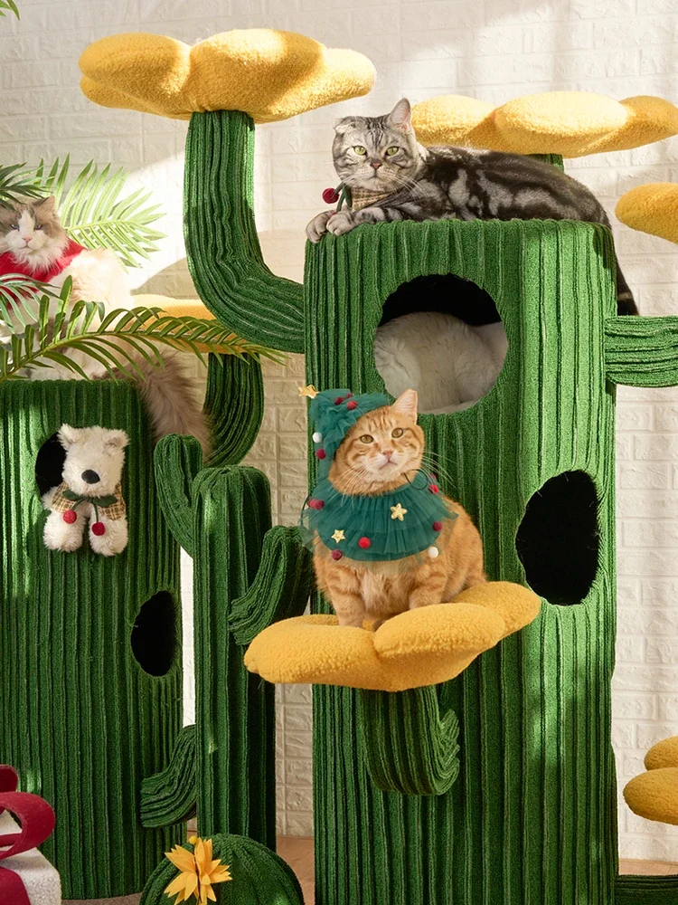 Рамка для скалолазания С КАКТУСОМ и кошкой гнездо встроенное дерево улучшенная