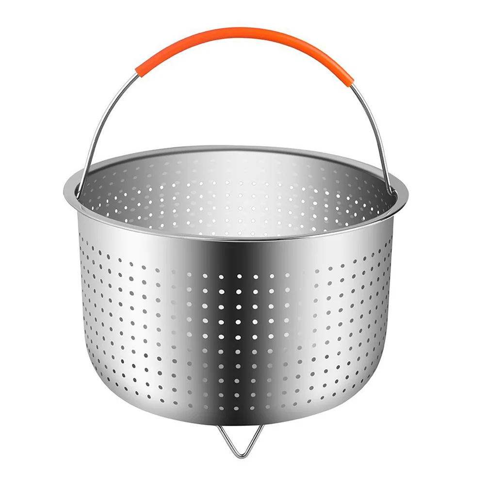 

Steamer Basket Insert Stainless Steel Rack Pot Steaming Strainer Accessories Metal Pressure Cooker Vegetable Cooking Kitchen