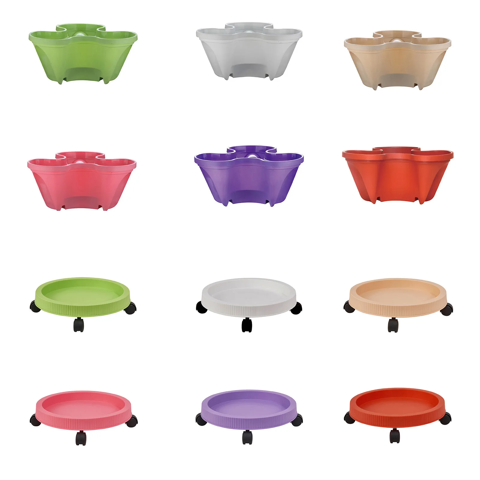 

Plastic flower and plant pot for garden, Stackable Vertical seeder, for seedlings, nursery planter, tool, home decor, vase