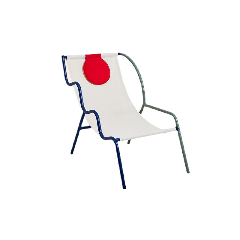 

YY Simple Single Sofa Living Room Home Canvas Backrest Leisure Chair