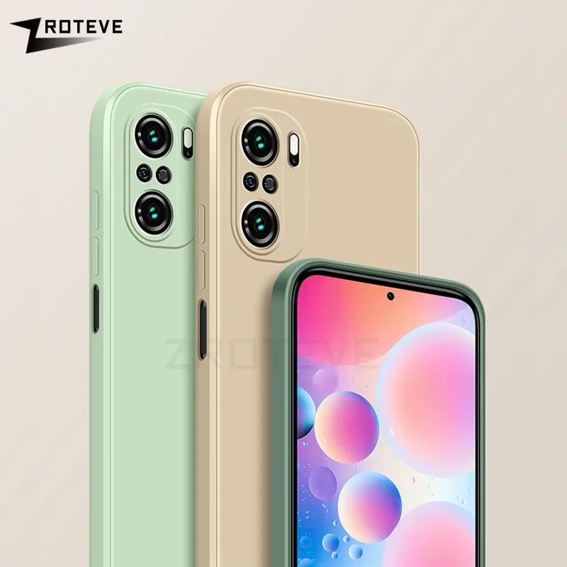 Для PocoF3 Чехол ZROTEVE Silky Liquid Silicone Soft Cover Xiaomi Poco F3 F5 X5 Pro 5G Xiomi Mi Pocophone X3 X4 F4 GT Чехлы