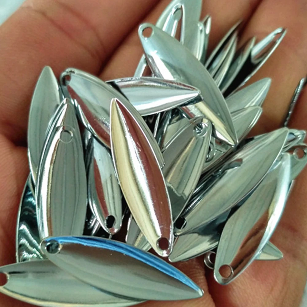 20 шт. вращающиеся гладкие никелевые вибрационные рыболовные приманки Спиннер VIB