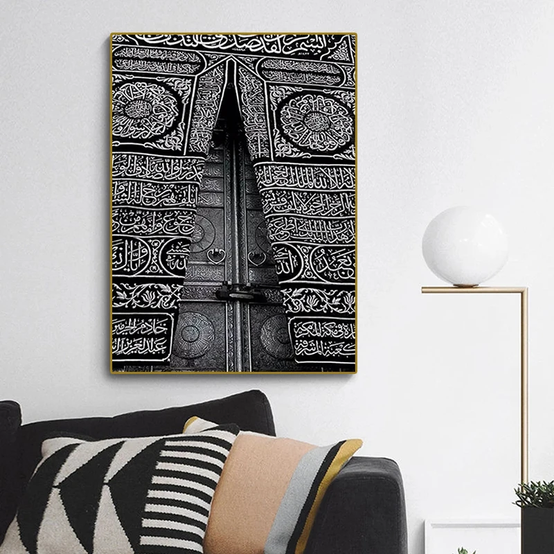 

Kaaba Door (Mecca) Canvas Painting HD Print Wall Art Posters and Prints Fashion Home Decor Living Room Bedroom Oil Paintings