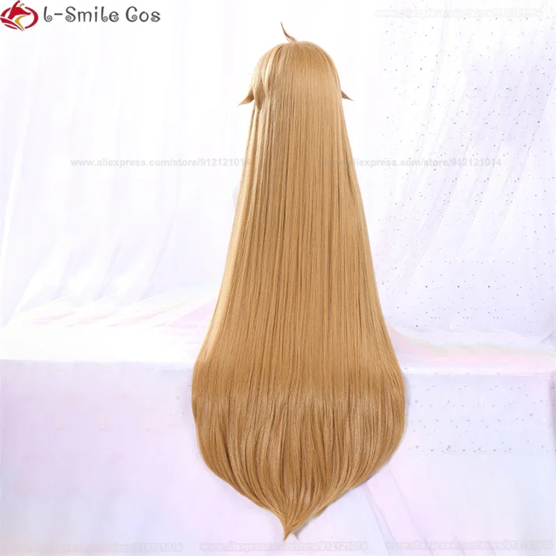 Игра Genshin Impact Miss Hina парик для косплея женские парики Gorou аниме 100 см коричневые