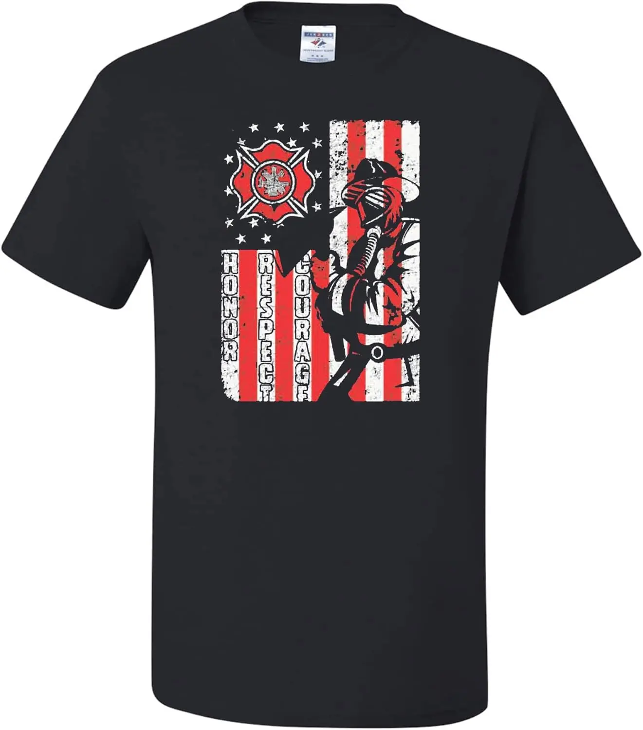 Дикая одежда на заказ Honor Respect Courage Firefighter Американский флаг Патриотические