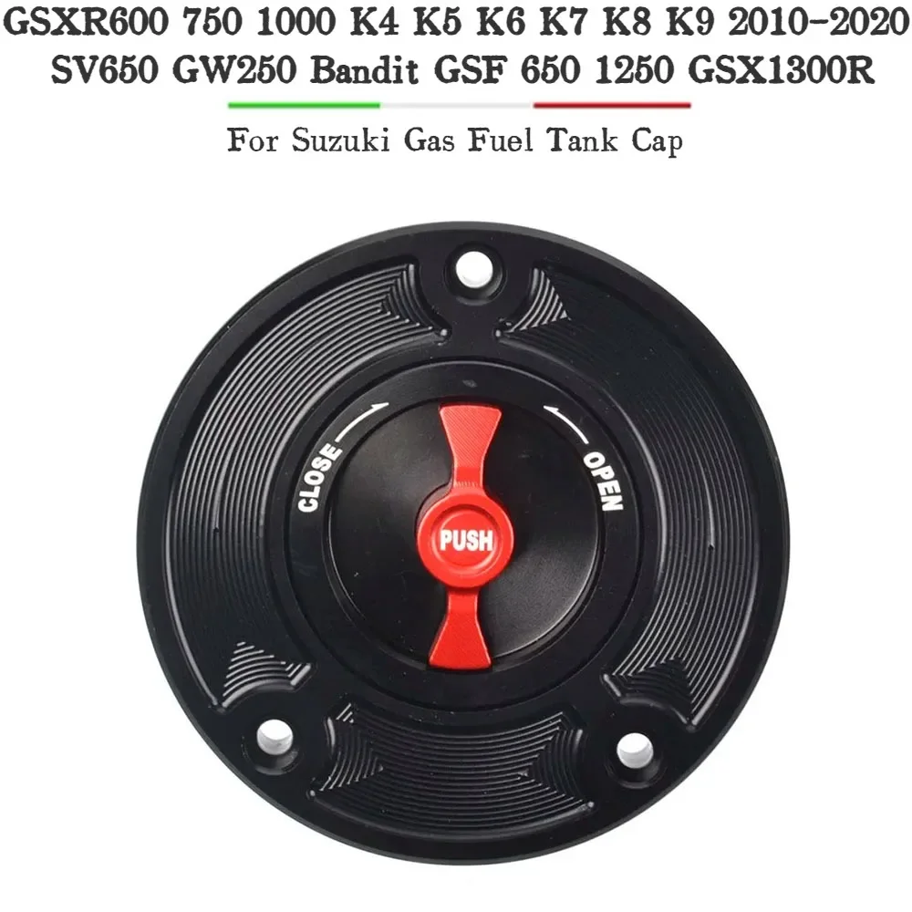 Фото Крышка топливного бака для Suzuki GSXR600 750 1000 GSXR GSXR1000 K4 K5 K6 K7 K8 K9 2010-2020 SV650 GW250 Bandit GSF 650 1250 GSX1300R №1