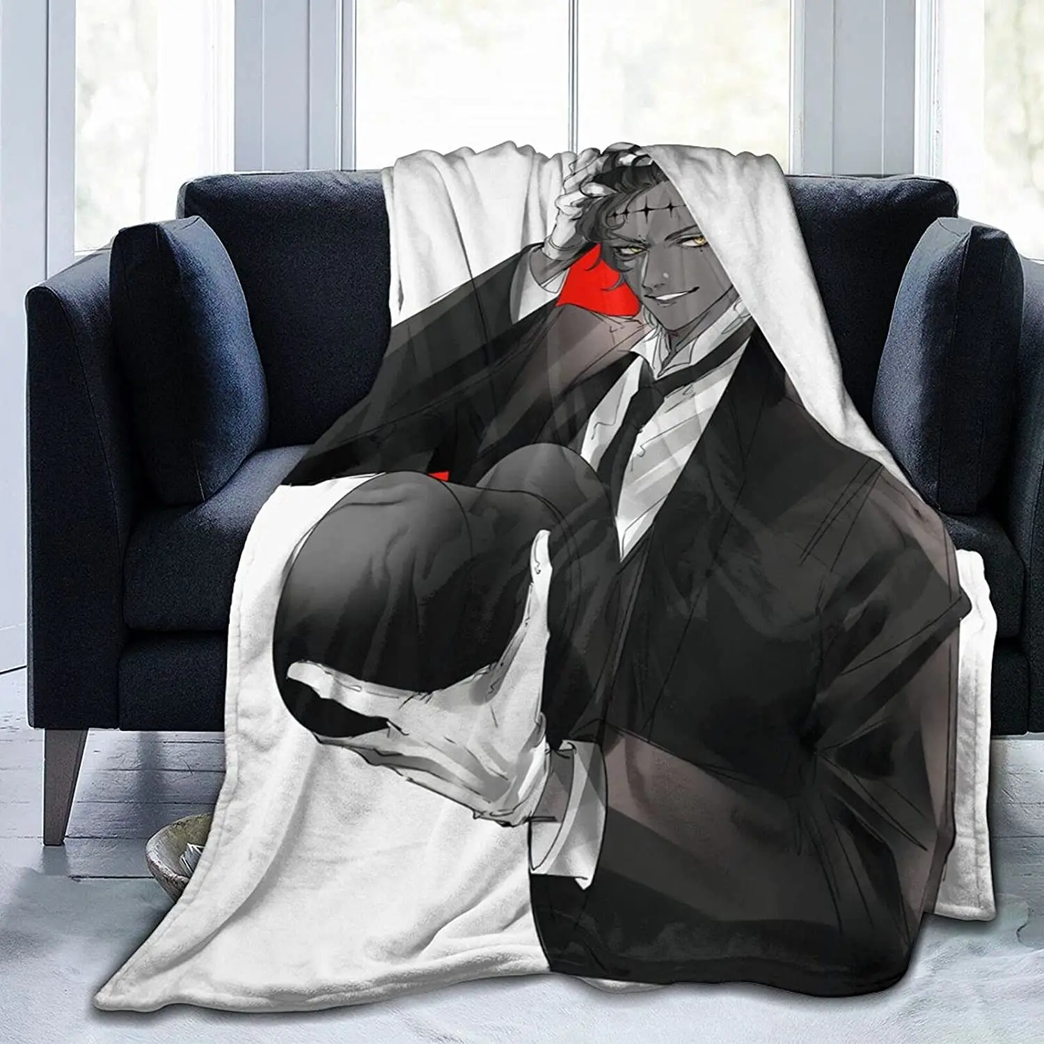 

Tyki Mikk Fluffy Soft and Comfortable Blanket, Anime Warm Embrace of Sympathy