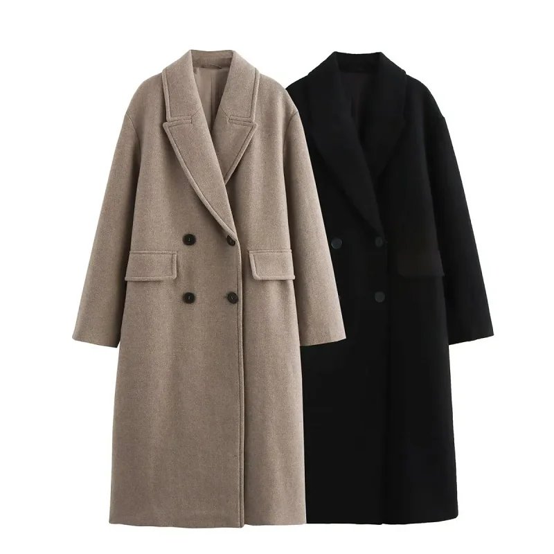 Осень-зима 2021 новая высококачественная ветровка женская мода двубортная куртка