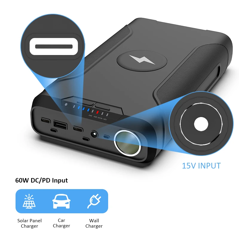 Внешний аккумулятор для ноутбука 72000 мАч 60 Вт |