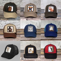 new original farm leopard head summer trucker cap mesh snapback hip hop hats for men embroidery animal baseball hat