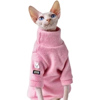 cc pink fashion sphynx kitty autumn winter devon rex pet apparel outftis sphinx clothes hairless cat clothes for cats