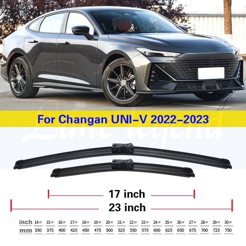 

Автомобильная передняя щетка стеклоочистителя для Changan UNI V UNI-V 2022 2023 1,5 л, аксессуары для лобового стекла, щетки, резак, товары 23 "+ 17"