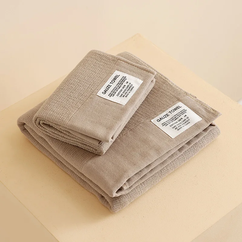 

2/5 шт., набор хлопковых банных полотенец, простые мягкие мочалки для рук и лица, полотенце для пары, домашнее толстое очищающее полотенце, впитывающее полотенце большого размера