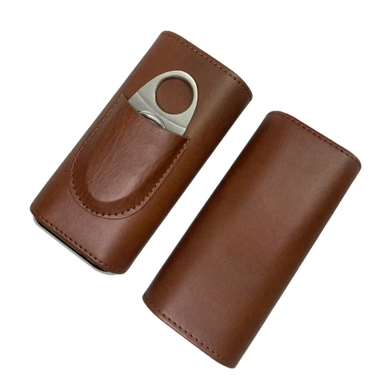 Двухсторонняя фурнитура портативная сигара с резаком для сигар цилиндр