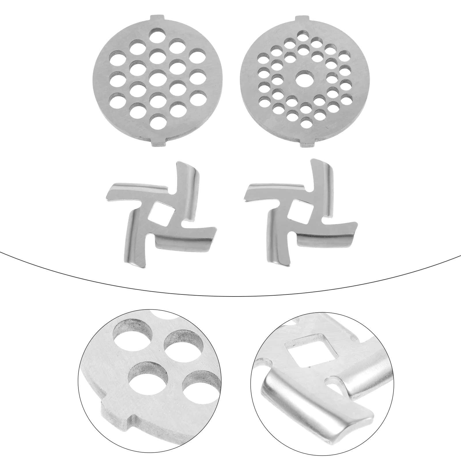 

Plate Meat Grinder Mincer Discs Crusher Accessories Steel Grinding Cutting Parts Disc Electric Bladesmixer Forstainless