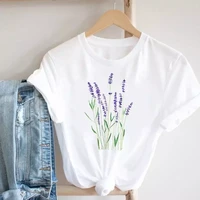 y2k women printing floral flower 90s cartoon ladies streetwear style fashion clothes print tee top tshirt female graphic t shirt