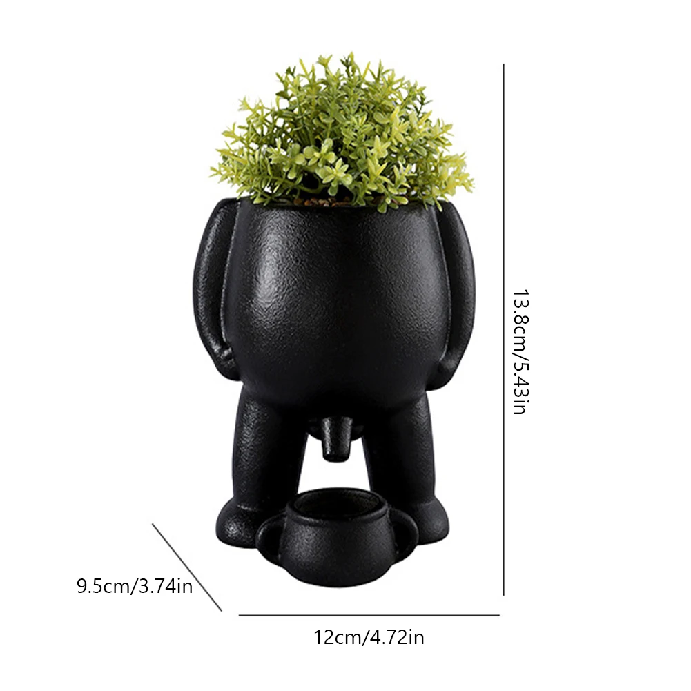 Горшок для мочеиспускания горшок с дренажными отверстиями Забавный растений