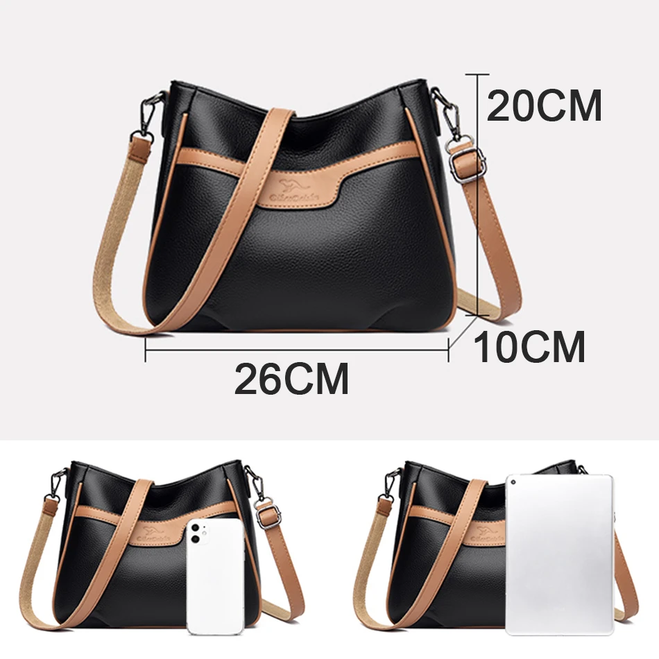 2023 Trendy Casual Women's Tote Bags Messenger Bags Luxury Shoulder Bags High Quality Designer Soft Leather Ladies Handbags Sac