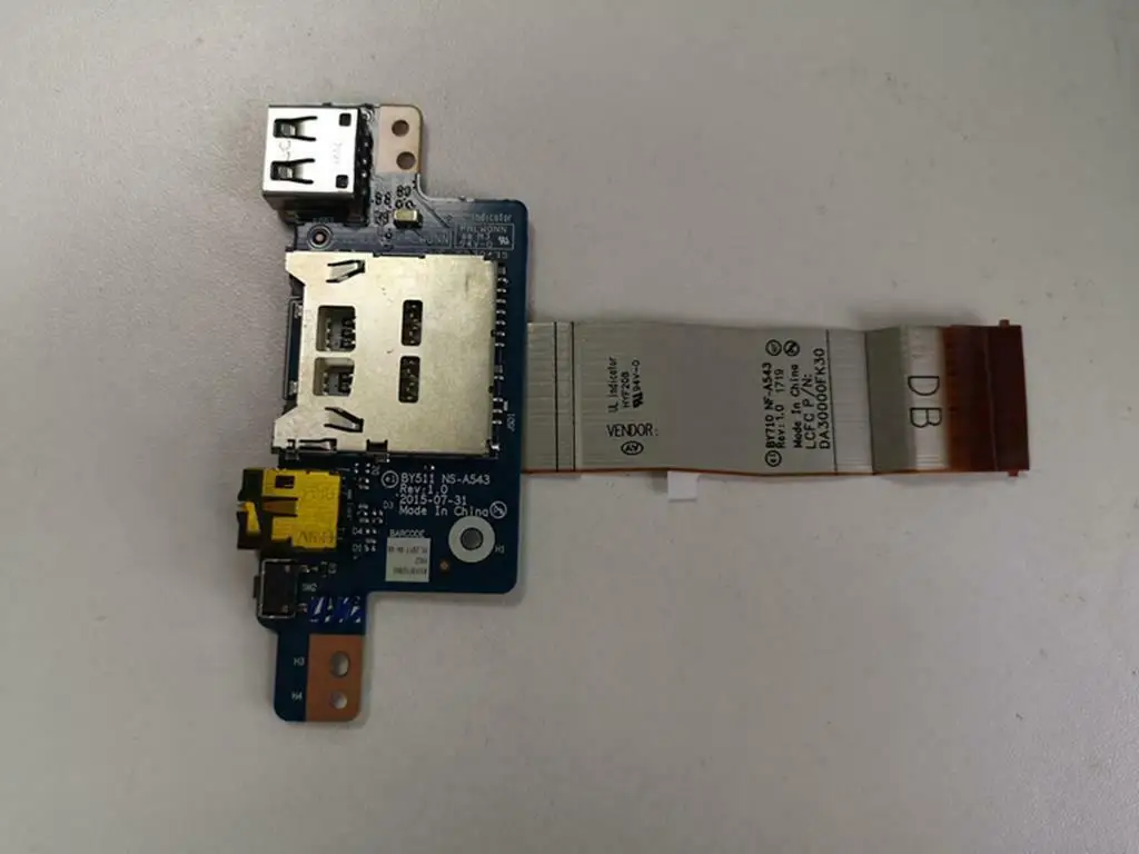 

FOR Lenovo IdeaPad Y700-15ISK Laptop USB Audio Card Reader Board +Cable NS-A543