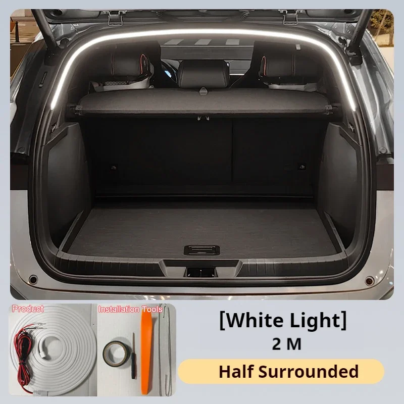 

Светодиодные полосы заднего багажника, декоративная лампа для интерьера багажника, подходит для Toyota Prado Fj150 LC150, автомобильные аксессуары для интерьера