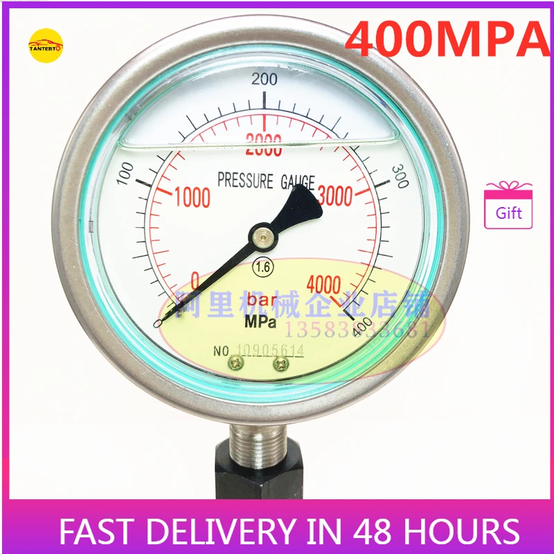60 МПа 70 МПа 100 МПа 160 МПа 250 МПа 400 МПа винт M20X1, 5 гидравлический Манометр высокого давления Инструменты для ремонта масляных и дизельных насосов