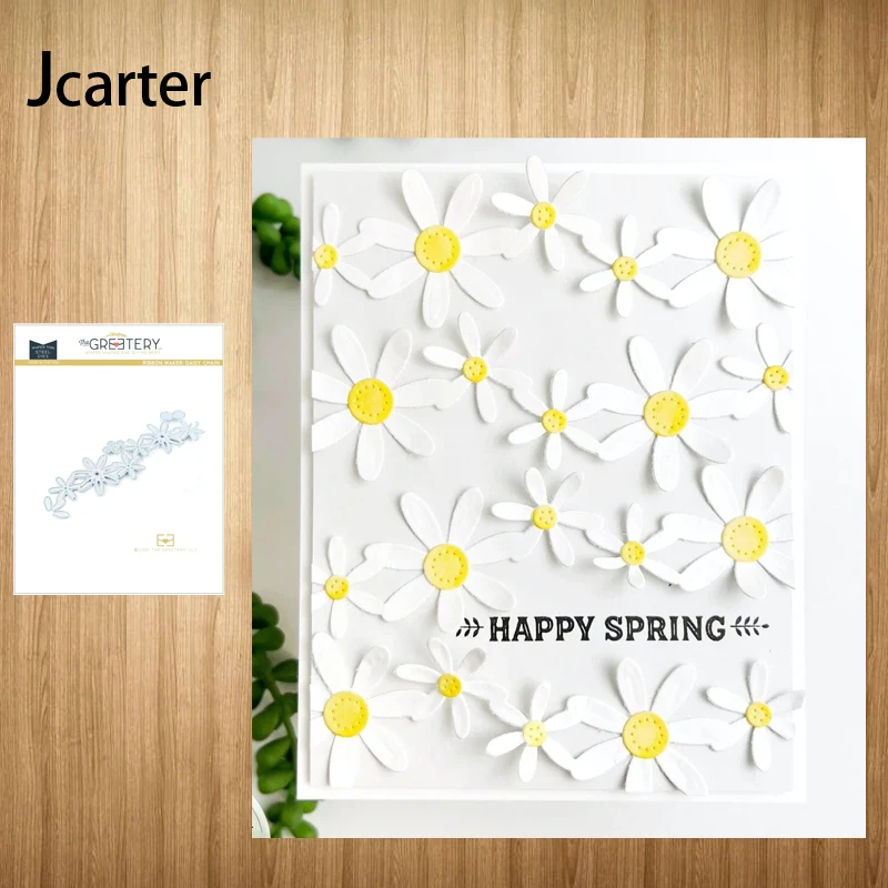 

Ribbon Maker Daisy Chain Craft Mold Embossing Stencil for Scrapbooking Handmade Tool Album Model Punch Blade Decoration Template