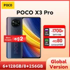 Смартфон POCO X3 Pro, глобальная версия дюйма, 6 ГБ, 128 ГБ8 ГБ, 256 ГБ, Snapdragon 860, 33 Вт, NFC, четыре камеры с искусственным интеллектом, 120 Гц, DotDisplay, 5160 мА  ч