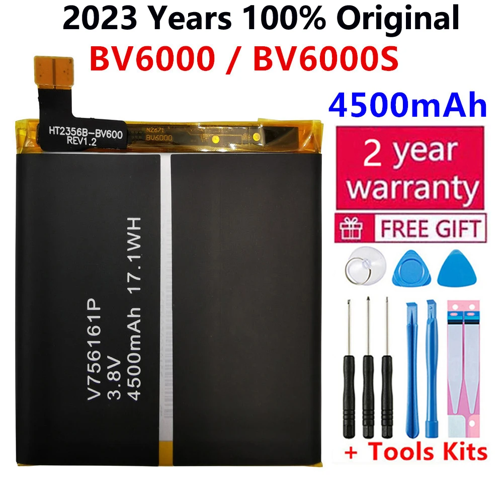 

2023 Hot BV6000 Battery 100% Original for BLACKVIEW BV6000S Mobile Phone Battery 4500mAh with Tracking Number