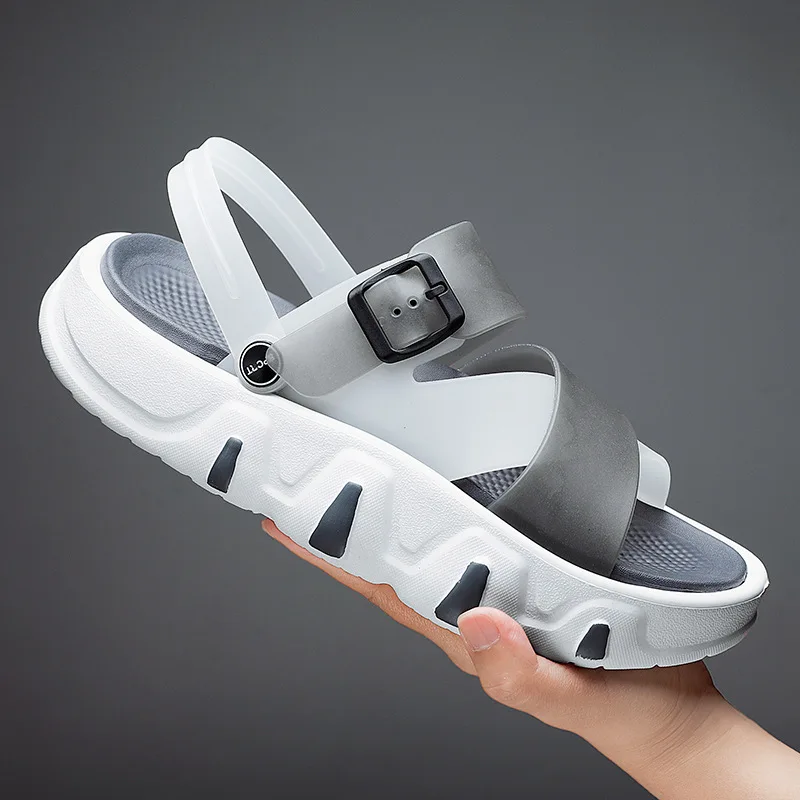 

2022 New Men Flat Anti-Slip Flip Flops EVA high elastic platform sandals Unisex Summer Beach Sandals Mens Slipper platform shoes