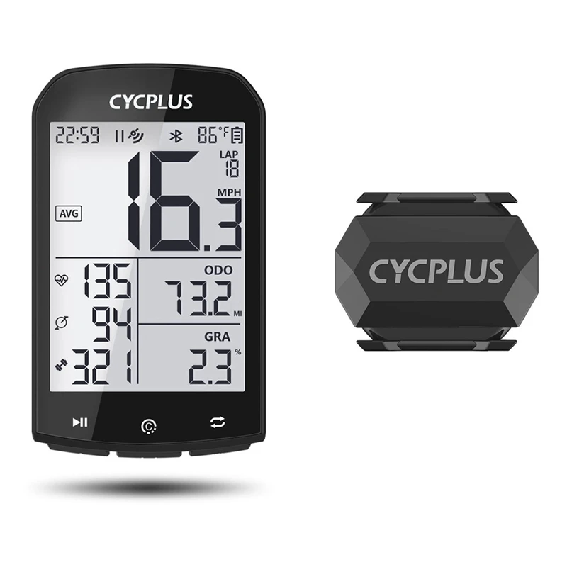 

CYCPLUS Smart GPS Computer M1 Wireless Bluetooth ANT Odometer C3 Bluetooth 4.0 ANT Bicycle Speed Cadence Dual-Mode Sensor