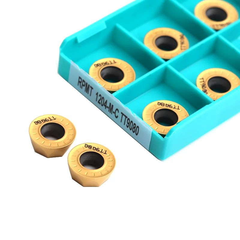 Твердосплавные вставки RPMT1204 M-C TT9080 Круглое лезвие фрезы Токарный станок с ЧПУ