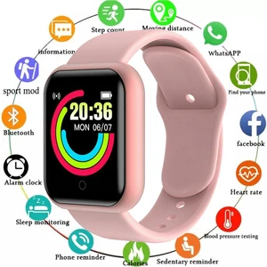 Y68 Smart Wristband Fitness Tracker Pedometer Color Screen D20 Sport Smartwatch Digital Watches Kids