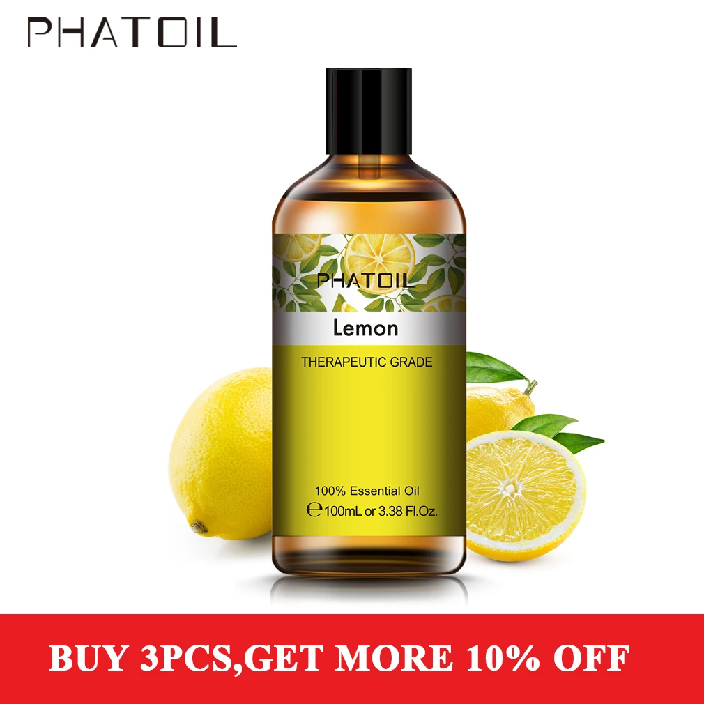 100ML Pure Natural Essential Oils Diffuser for Skin Care Rose Orange Lemon Lavender Rose Geranium Chamomile Avocado Aroma Oil